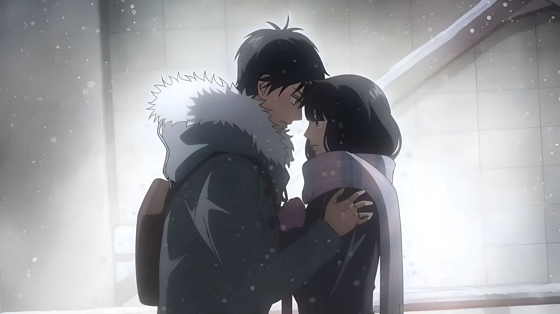 Sawako and Shota as seen in the anime (Image via Production I.G)