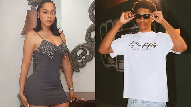 "Soooo good": La La Anthony gives seal of approval as son Kiyan Anthony chops cheese with popular TikTok chef in Brooklyn