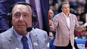 PIC: Legendary sportscaster Dick Vitale vows to bill John Calipari for rigatoni after Arkansas punches Sweet 16 ticket