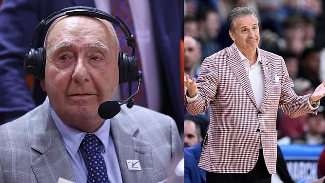 PIC: Legendary sportscaster Dick Vitale vows to bill John Calipari for rigatoni after Arkansas punches Sweet 16 ticket