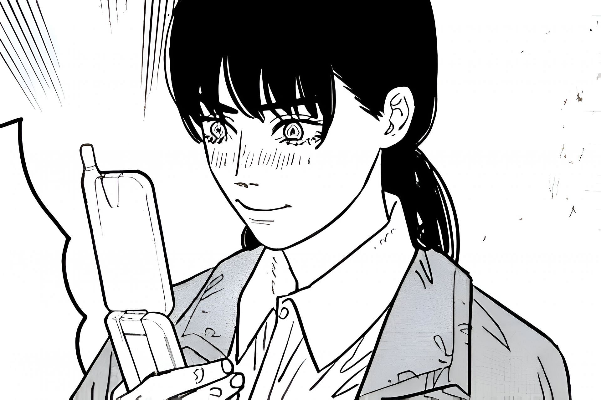 Asa Mitaka as seen in the manga (Image via Tatsuki Fujimoto)