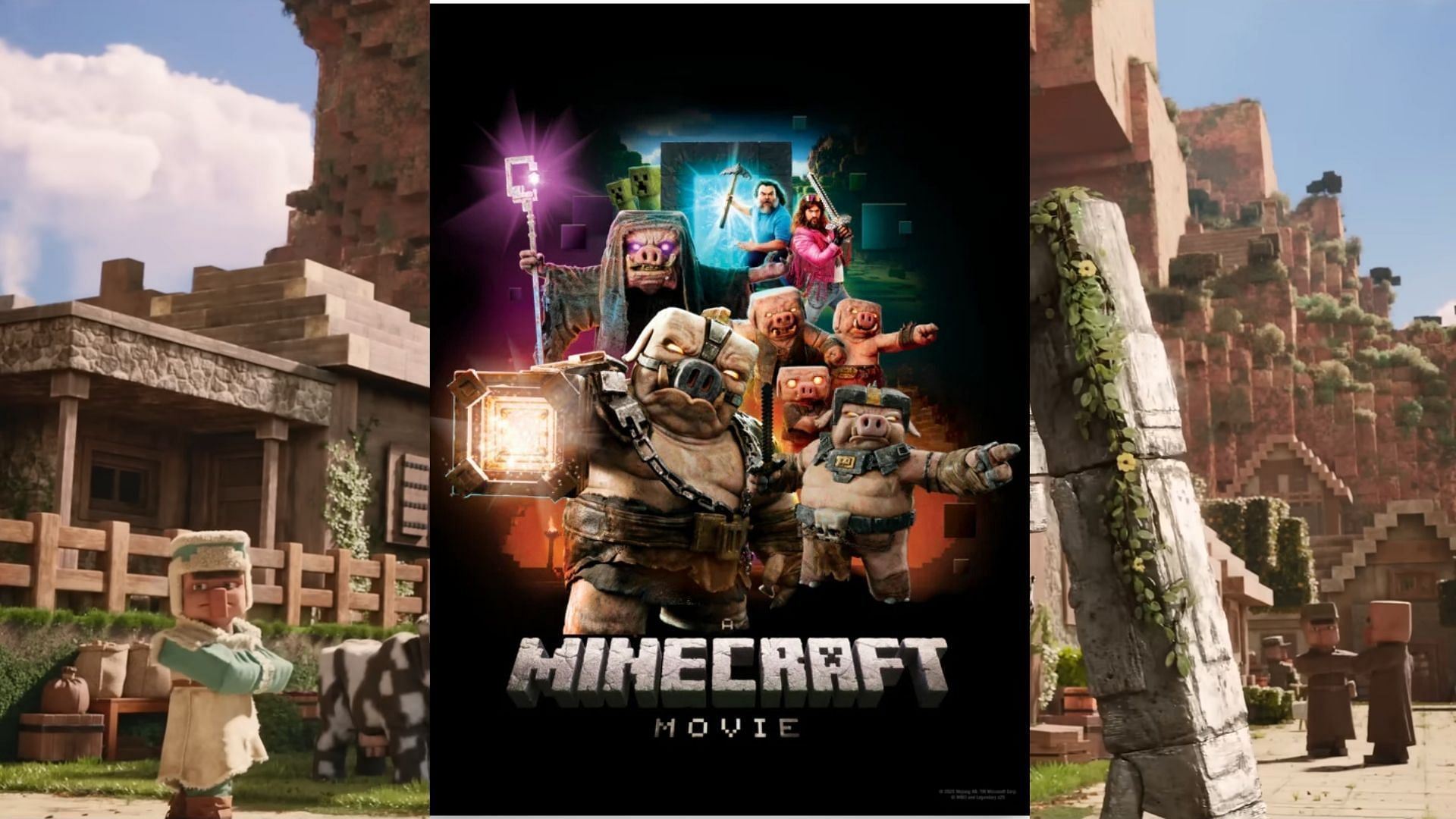 A Minecraft Movie poster