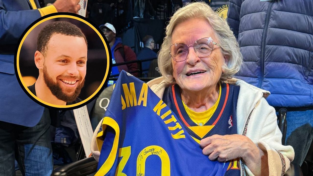 Steph Curry wins hearts with wholesome gesture to Warriors viral superfan Grandma Kitty (Image Credits: Imagn and @warriors on X/Twitter)