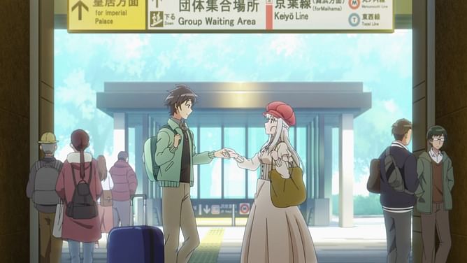 Welcome to Japan, Ms. Elf! episode 11: Marie learns Kazuhiro's real name as she meets his grandpa