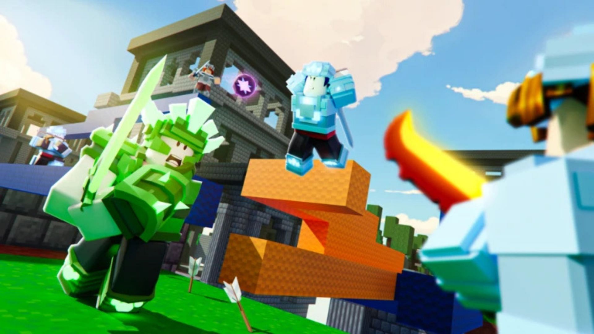 BedWars is inspired by Minecraft&#039;s popular Bedwars mode (Image via Roblox)