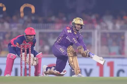 Quinton de Kock struck eight fours and six sixes during his unbeaten 97. [P/C: iplt20.com]