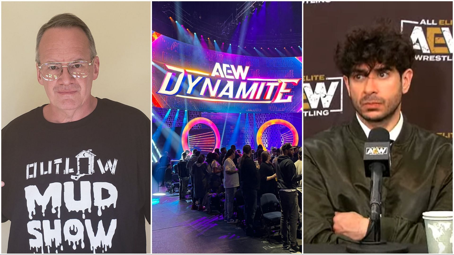 The legendary Jim Cornette, fans at AEW Dynamite, AEW President Tony Khan