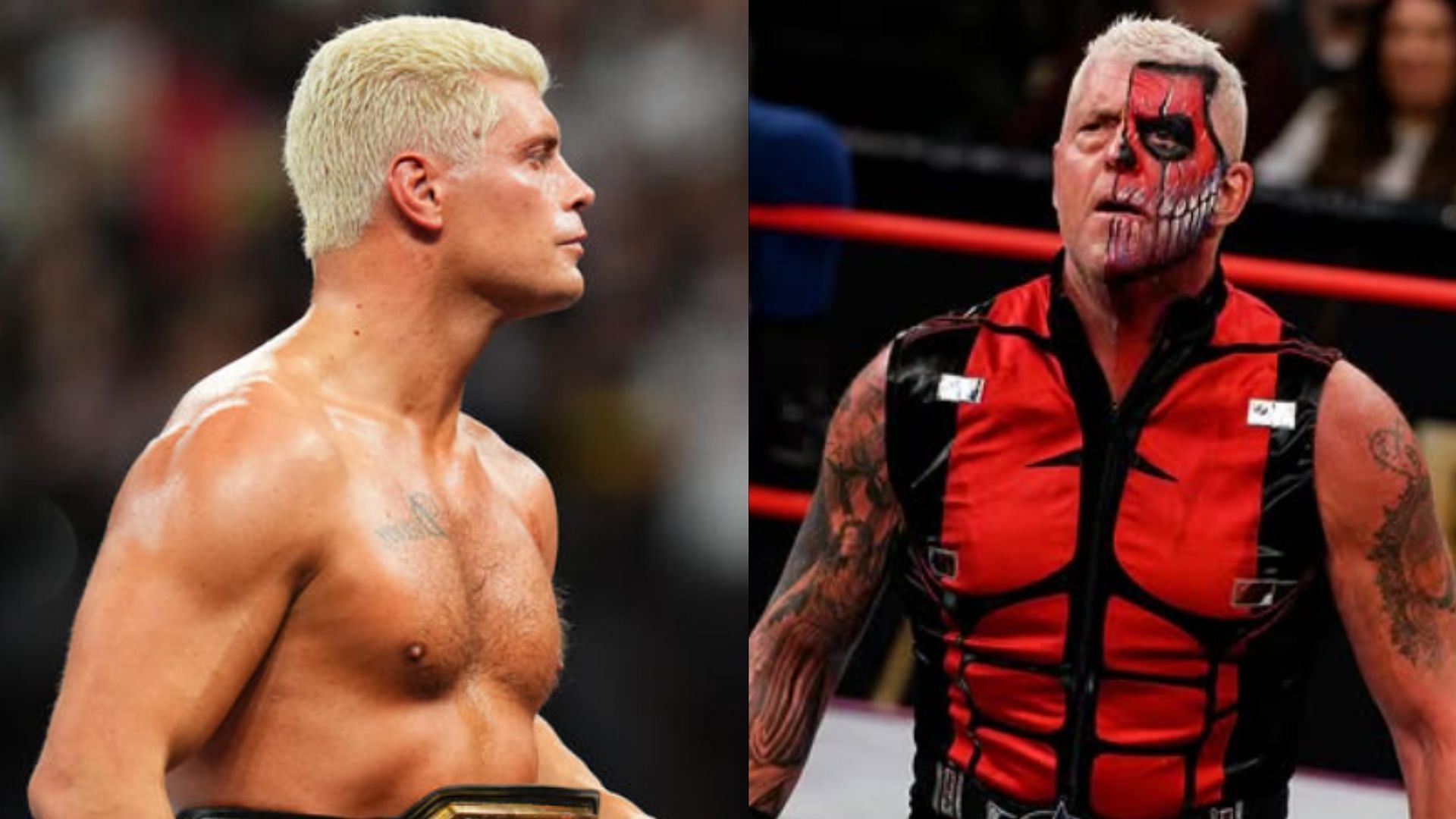 Cody and Dustin Rhodes. (Image via WWE.com and Dustin