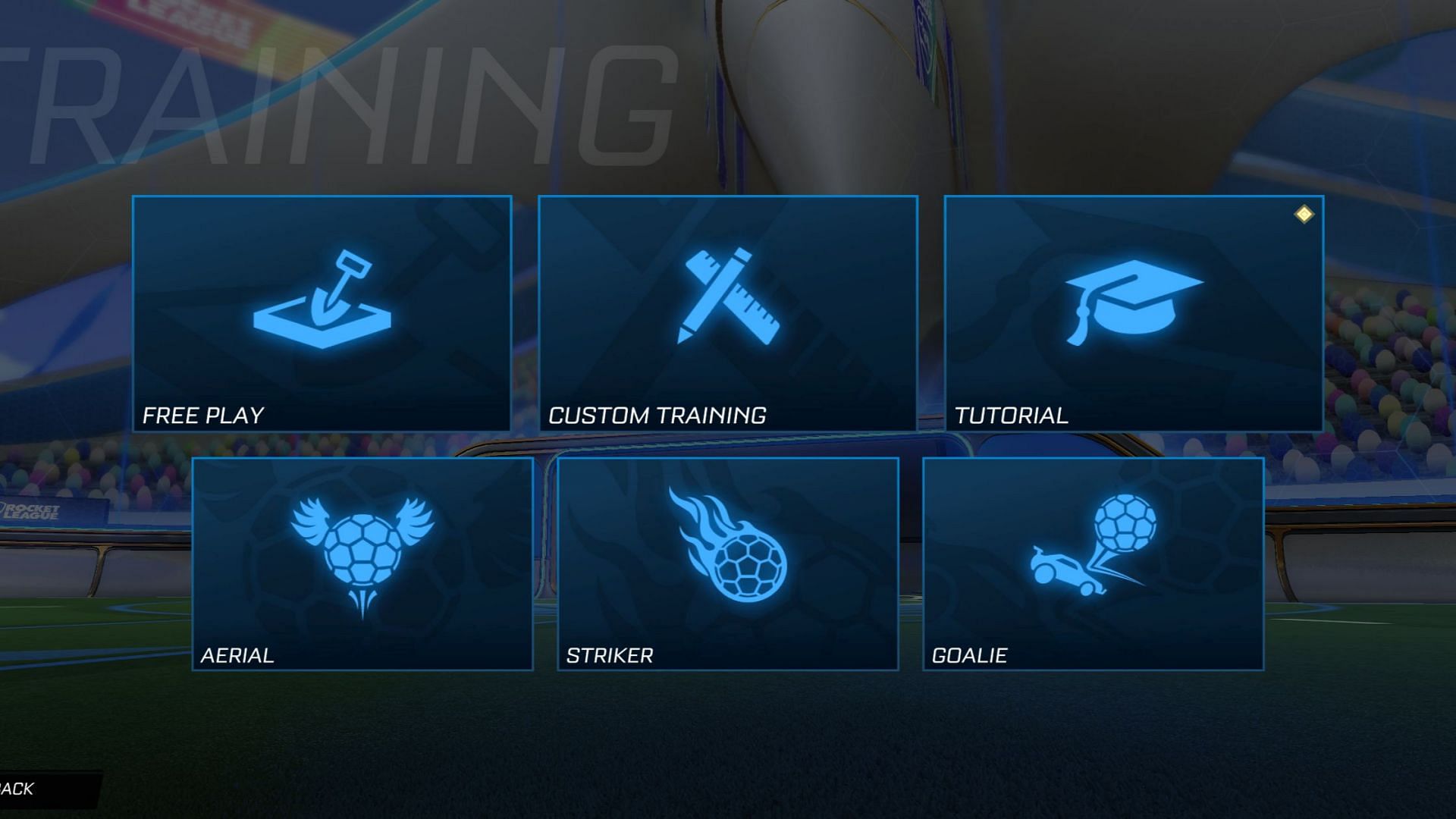 Training Mode Options (Image via Psyonix LLC)