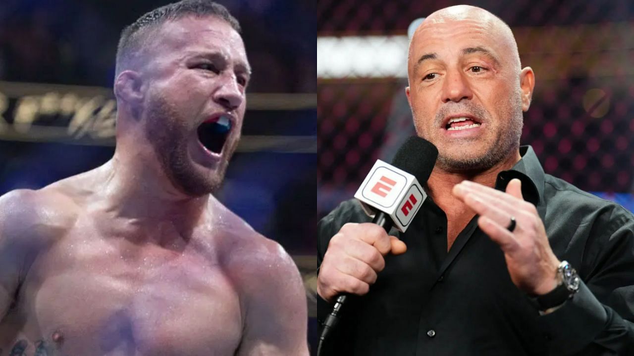 Justin Gaethje (Left) and Joe Rogan (Right)