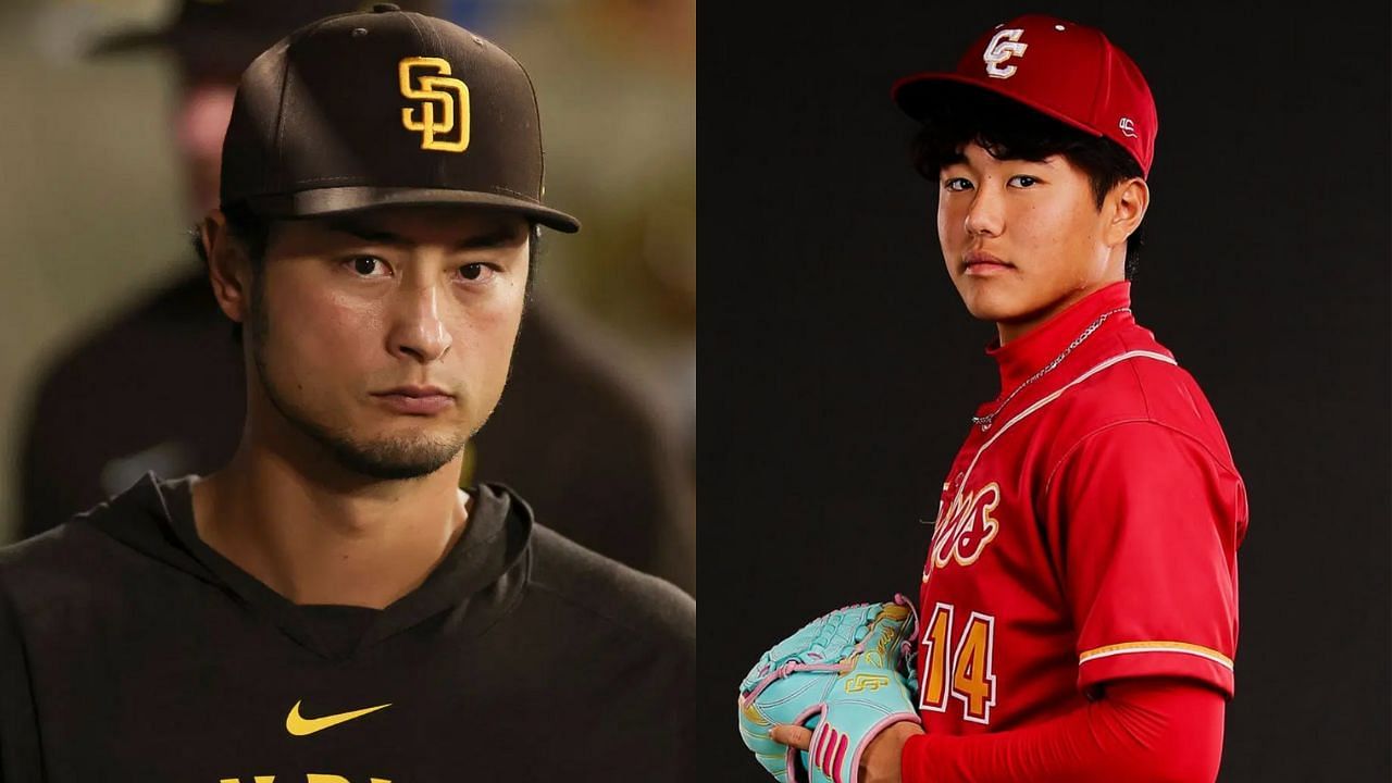 Yu Darvish (L), Shoei Darvish (R) (Images from - Getty, Instagram.com/@shoeidar)