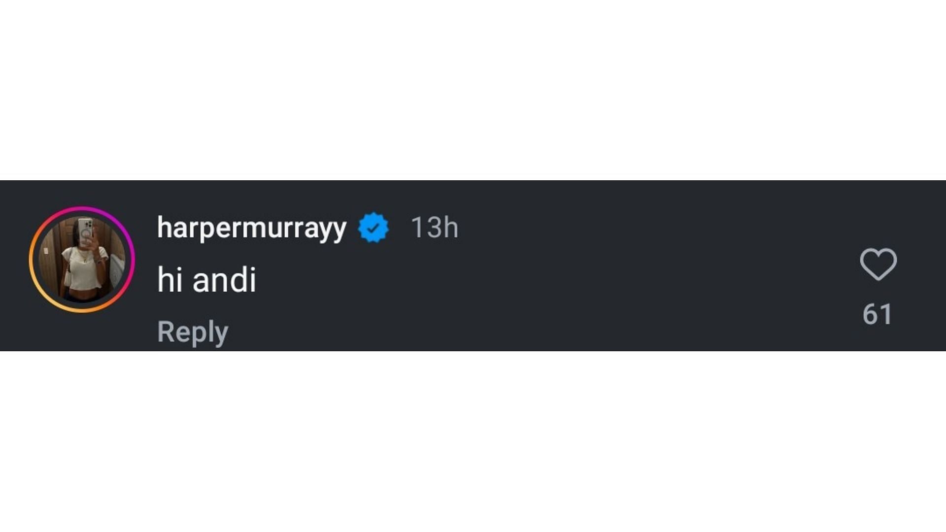 Screenshot of Murray&#039;s comment on Wachsmann&#039;s post (Image via: Isaac Wachsmaan&#039;s post)