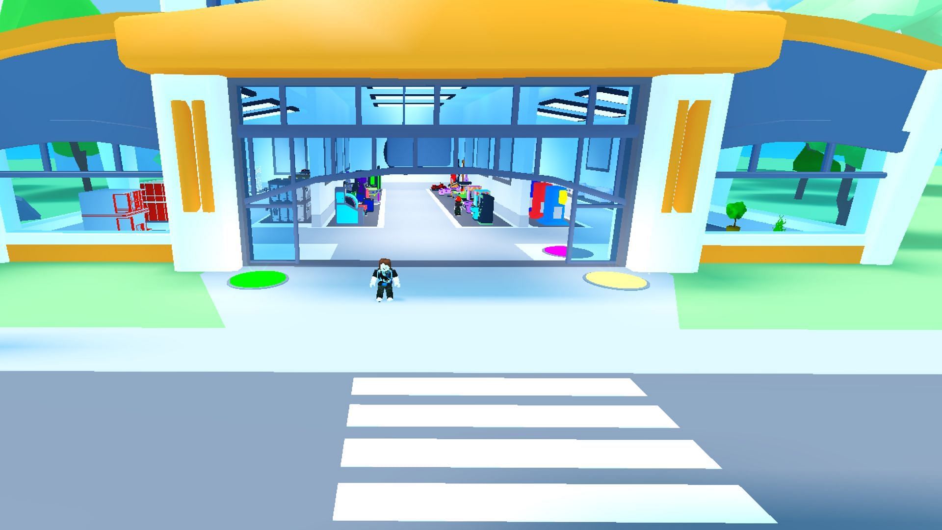 Purchase new arcades and video games from the Shop (Image via Roblox)