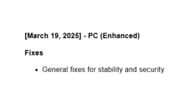 A screenshot of the previously available patch notes for the latest update (Image via Rockstar Games)