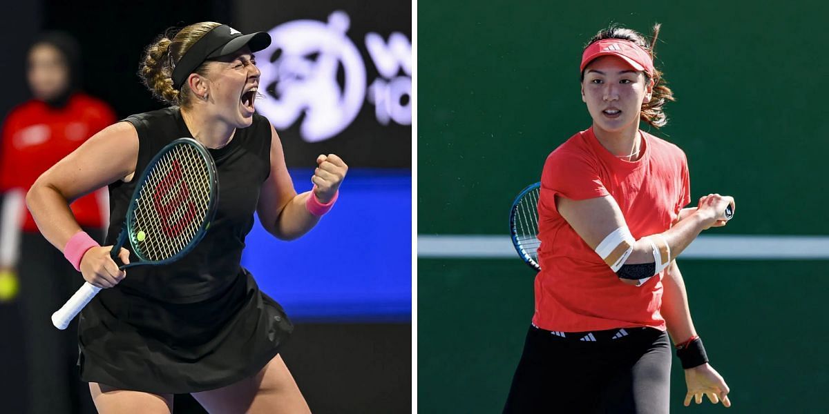 Jelena Ostapenko (L) vs Wang Xinyu (R) preview, (Source: Getty Images)