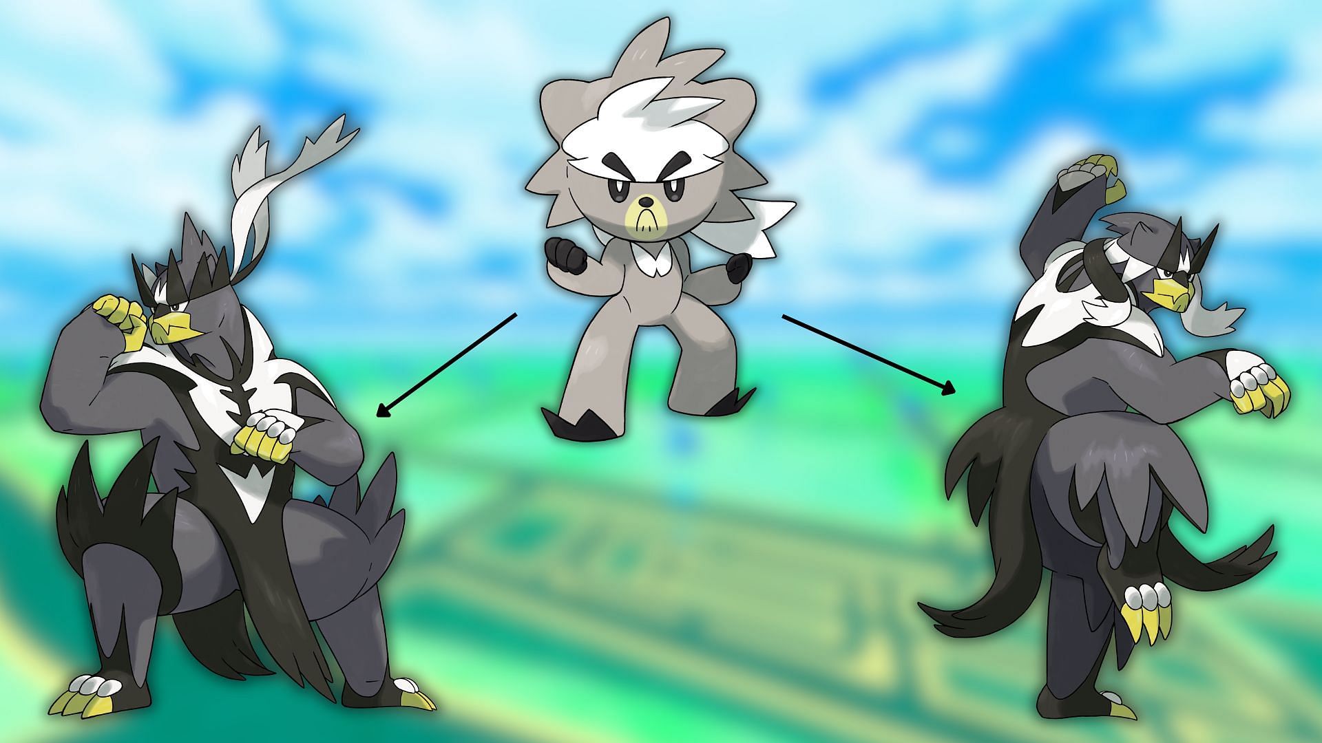 Kubfu and its evolutions (Image via The Pokemon Company)