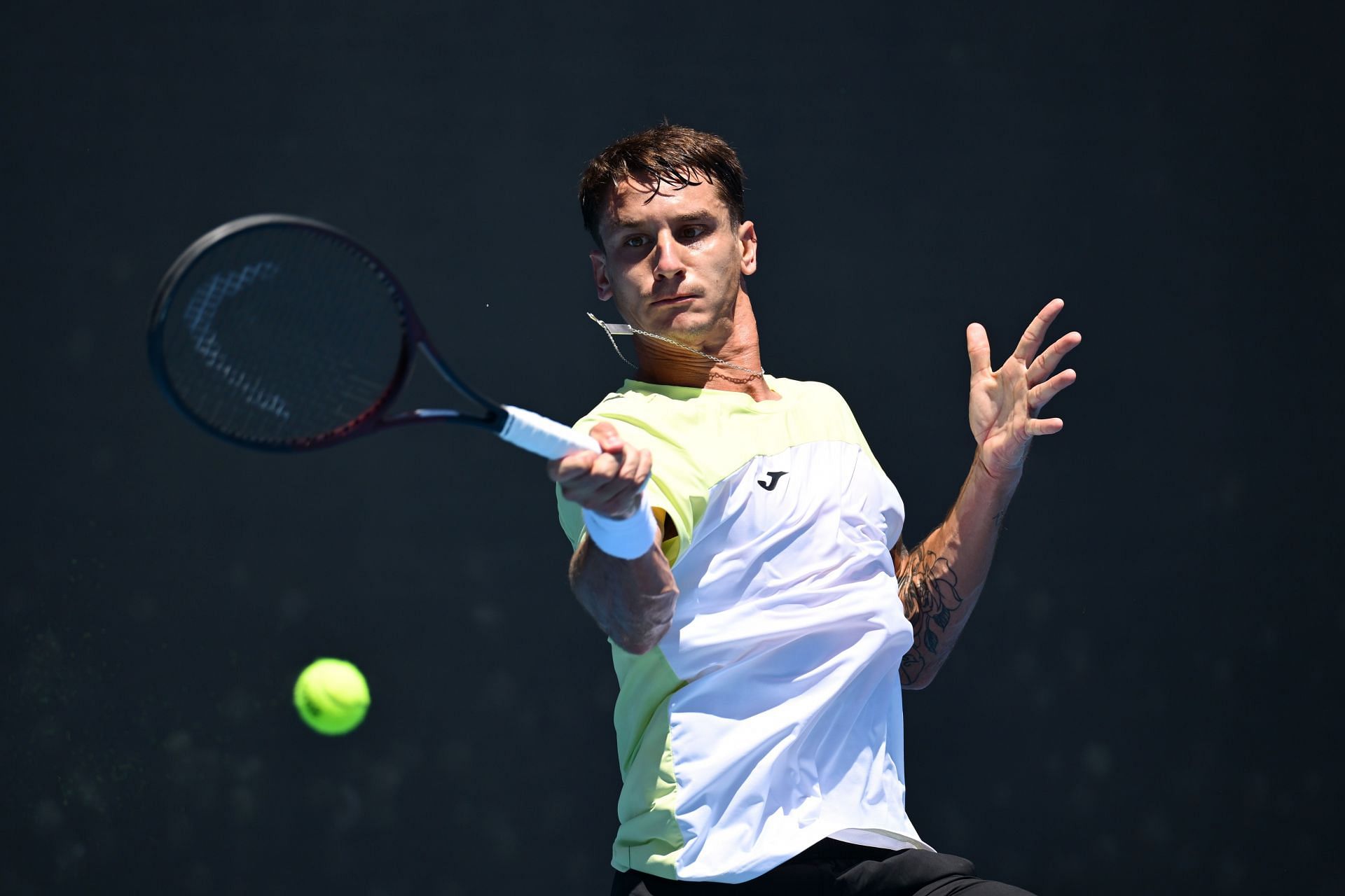 Camilo Ugo Carabelli at the Australian Open 2025. (Photo: Getty)