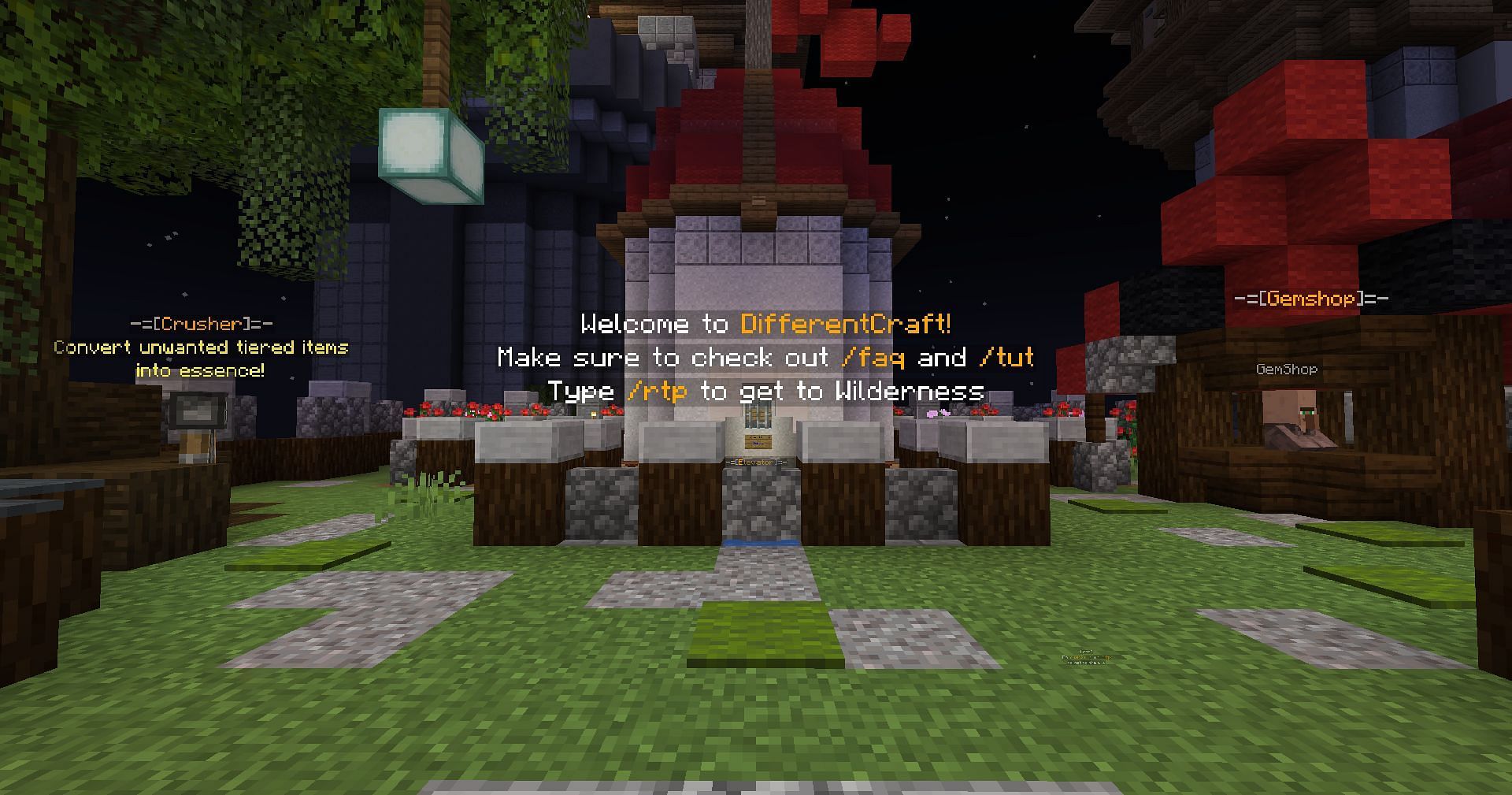 DifferentCraft is a wonderful Towny server (Image via Mojang Studios)