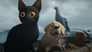 Flow’s Cat channels 'Oo Ee A E A' energy as Gints Zilbalodis celebrates Oscar victory