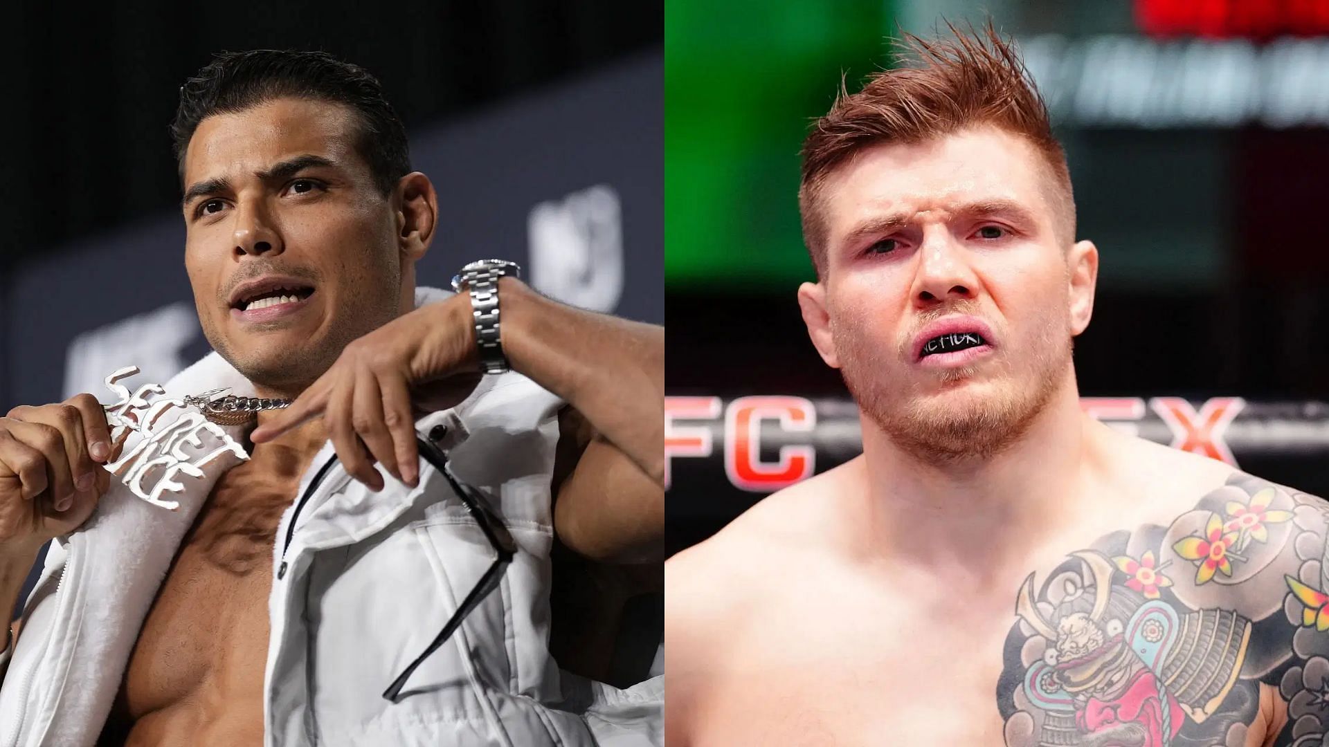 Paulo Costa (left) has mocked Marvin Vettori (right), following viral incident at UFC Vegas 104.