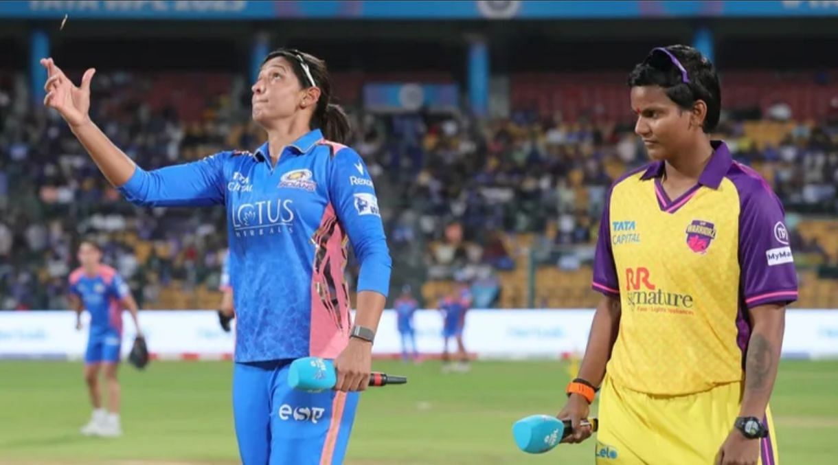 Harmanpreet Kaur of MI and Deepti Sharma of UPW at toss [WPLT20]