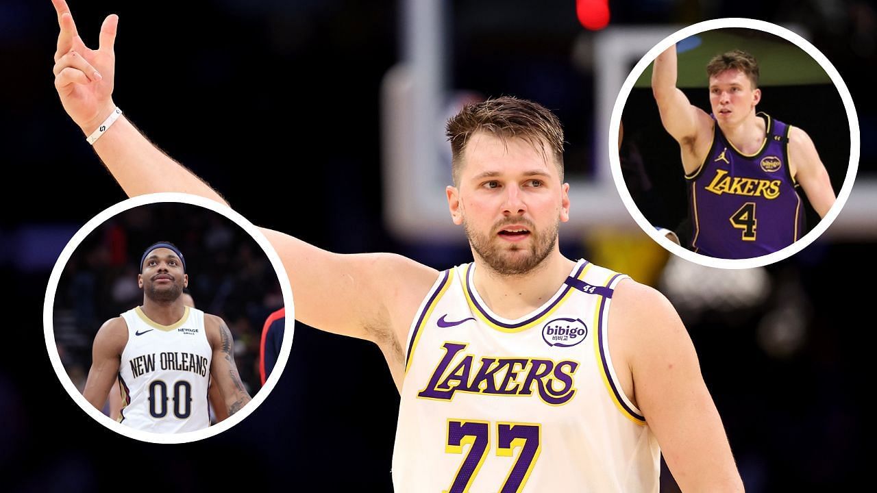 &quot;Defending Knecht like his little bro&quot; - Lakers fans pumped after Luka Doncic confronts Bruce Brown for Flagrant on $18.2M rookie (Image Source: Getty, IMAGN)