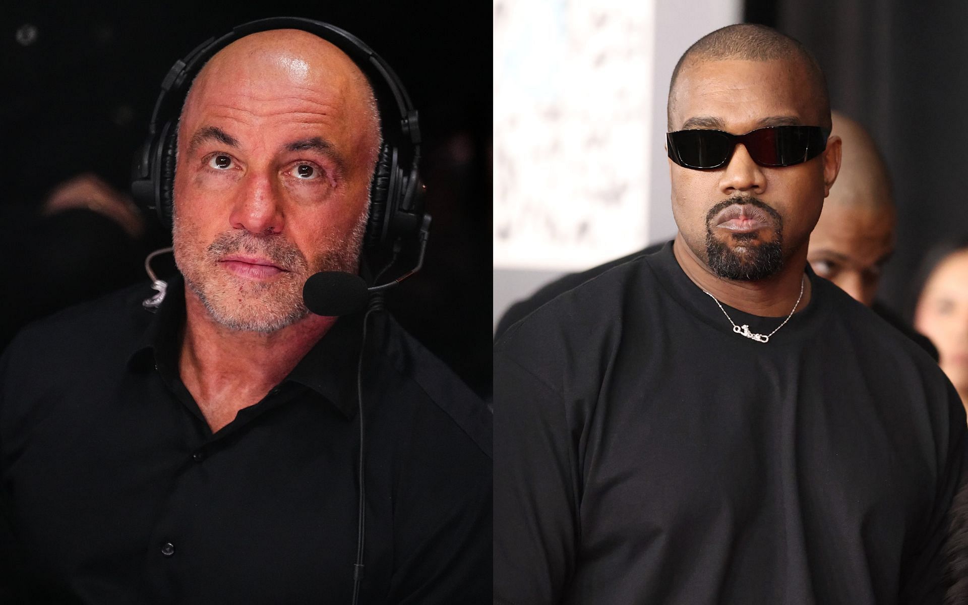 Joe Rogan clarifies alleged DM exchange with Kanye West. [Images courtesy: Getty]