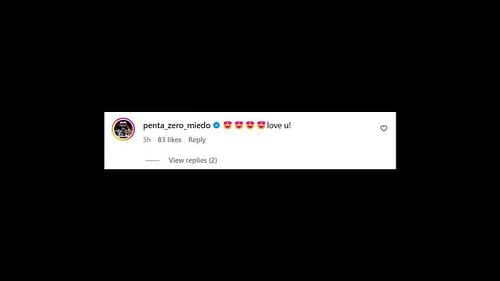 Penta's comment on Rey Fenix's post [Image credits: Instagram]