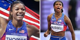 Texas Relays Final Results: Gabby Thomas' Red team defeats Masai Russell's Blue team in 4x100m