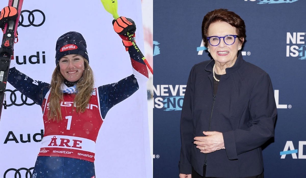 Mikaela Shiffrin and Billie Jean King - Source: Getty