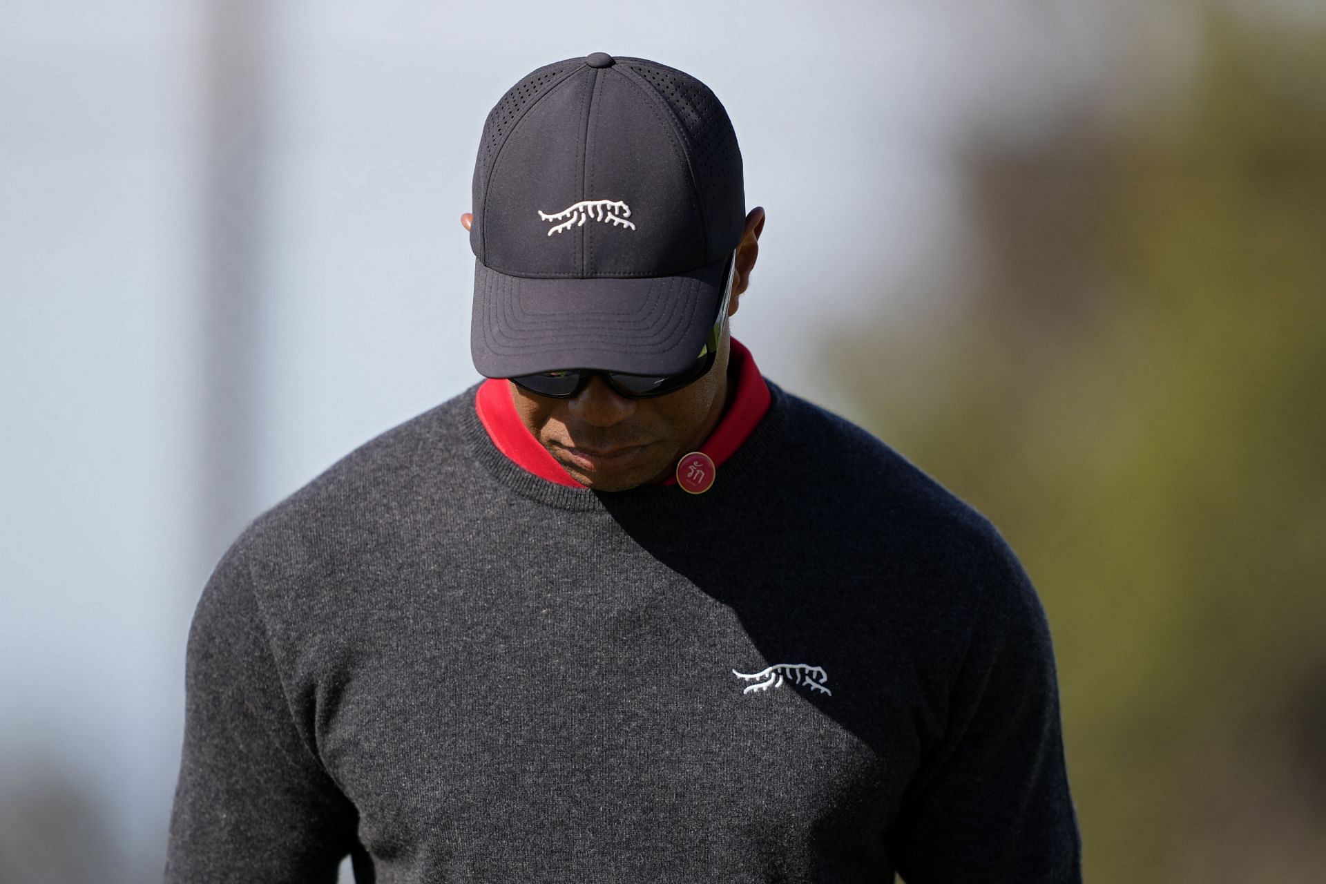 Tiger Woods as host at the 2025 Genesis Invitational (via Getty)