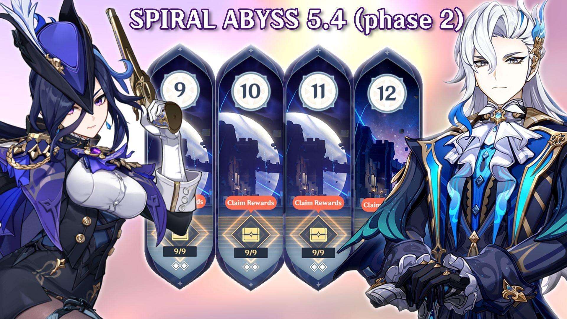 Best teams and tips to get a full clear of Spiral Abyss for the second phase of version 5.4 (Image via Sportskeeda Gaming/HoYoverse)