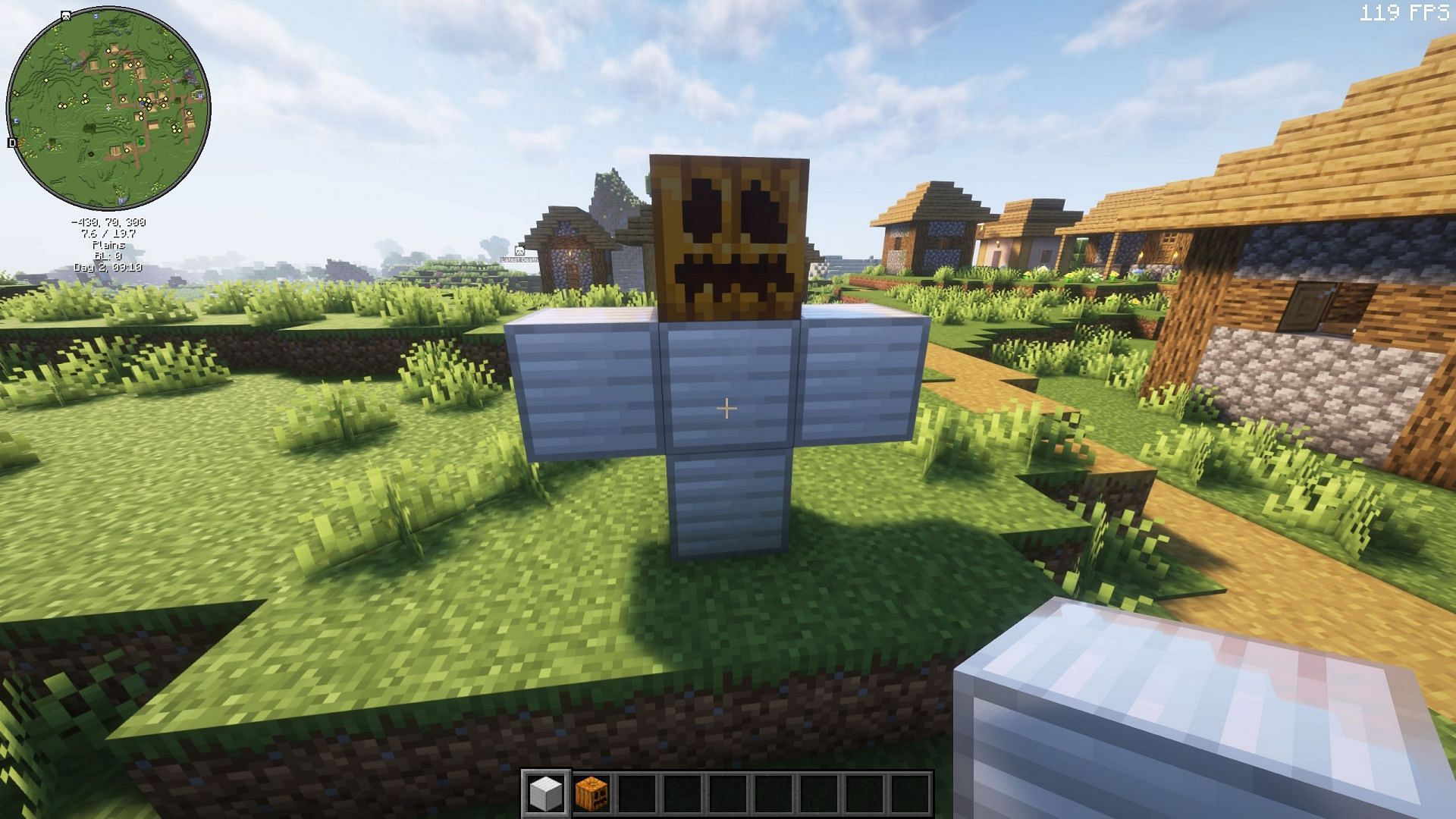 Players can also create iron golems in Minecraft (Image via Sportskeeda Gaming/Mojang Studios)