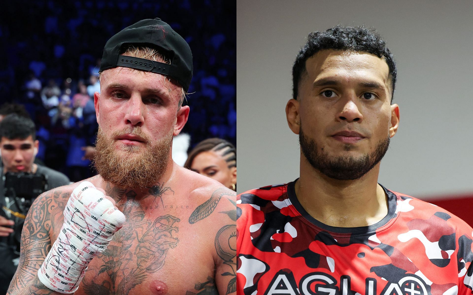 Jake Paul (left) received considerable praise from David Benavidez (right) [Images courtesy: Getty Images]