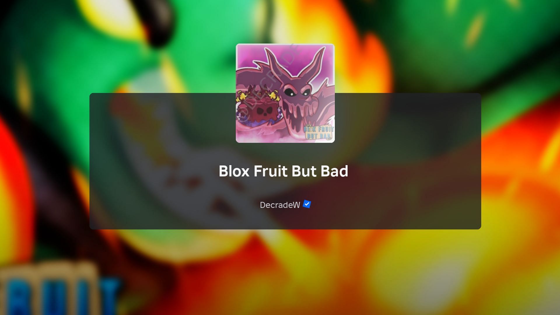 Blox Fruit But Bad loading screen