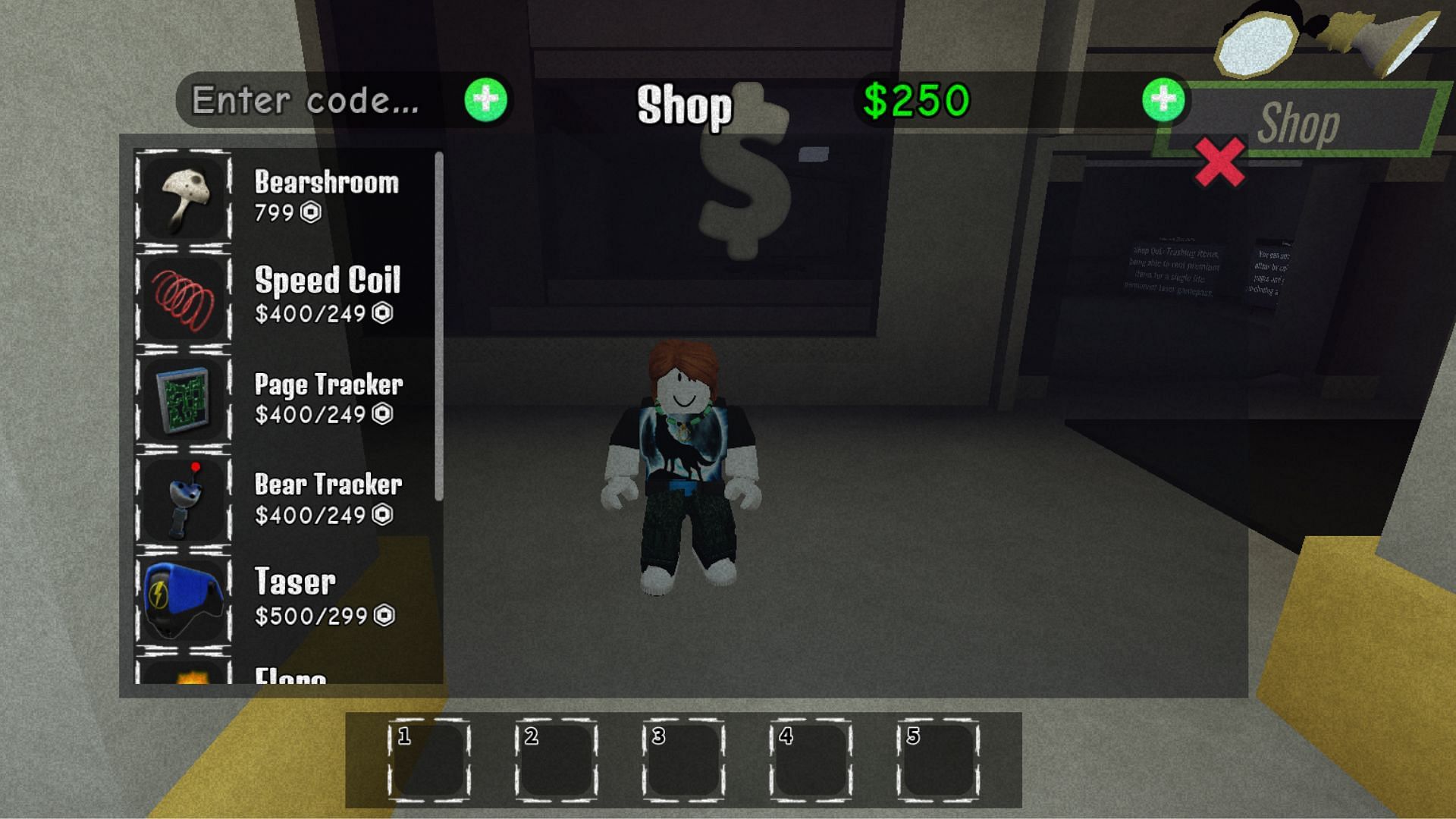 Code redemption box in Medved (Image via Roblox)