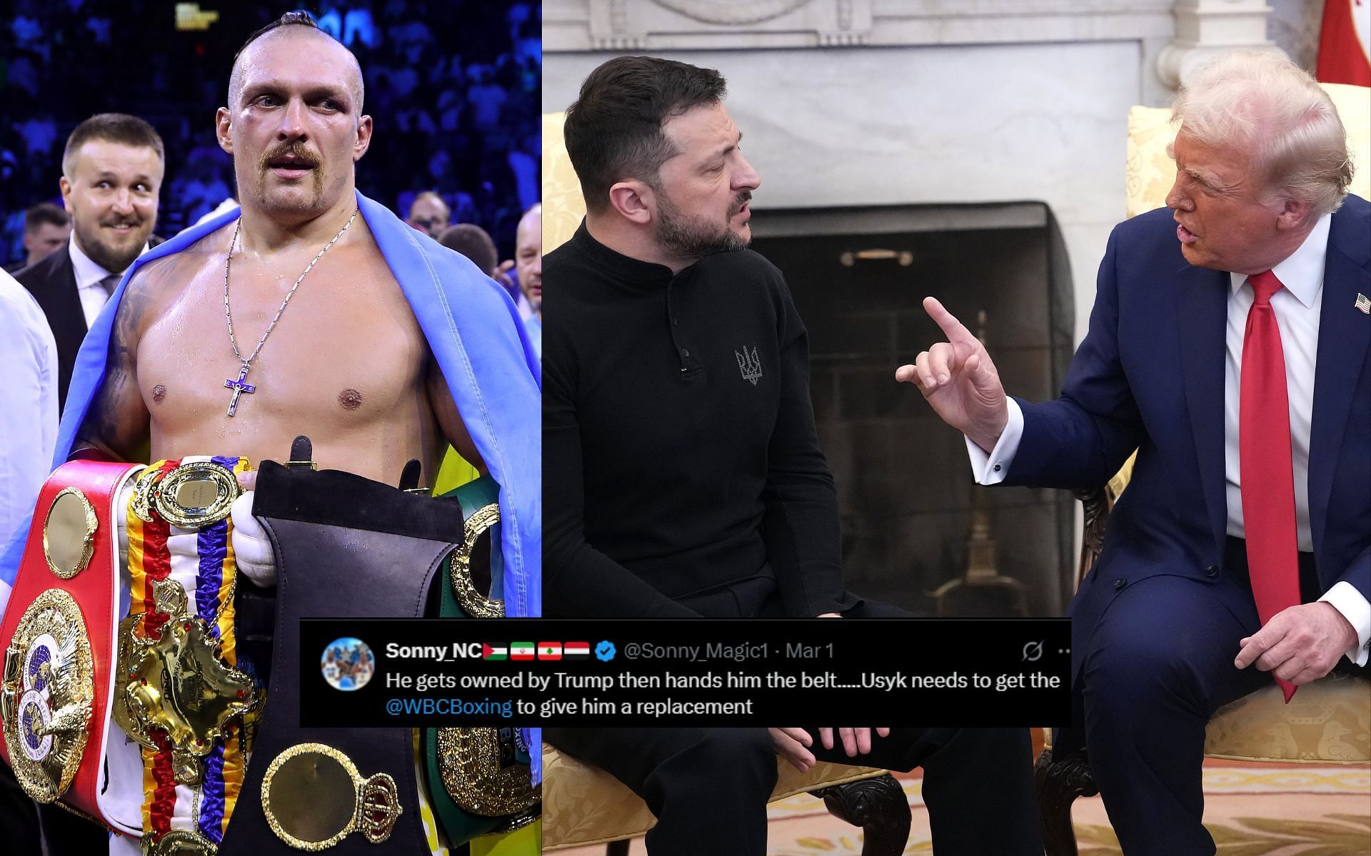 Fans react to Volodymyr Zelenskyy gifting Oleksandr Usyk