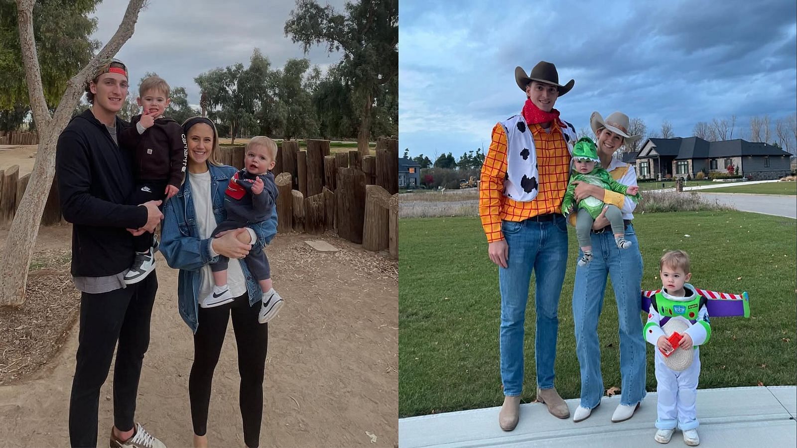 Tage Thompson&rsquo;s wife Rachel announces third pregnancy with adorable family photoshoot