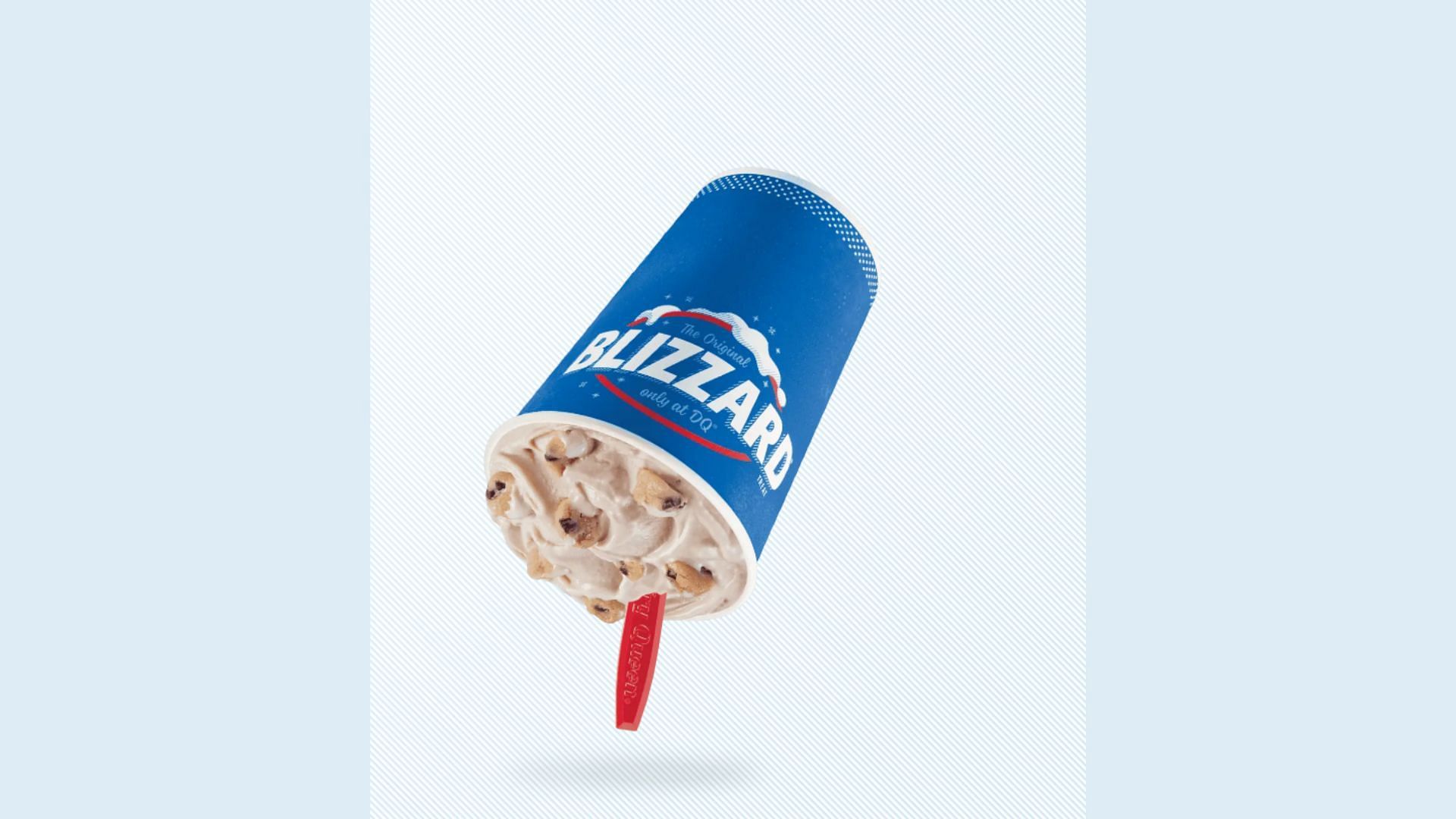 The Chocolate Chip Cookie Dough Blizzard by DQ can be ordered in four different sizes (Image via Dairy Queen)