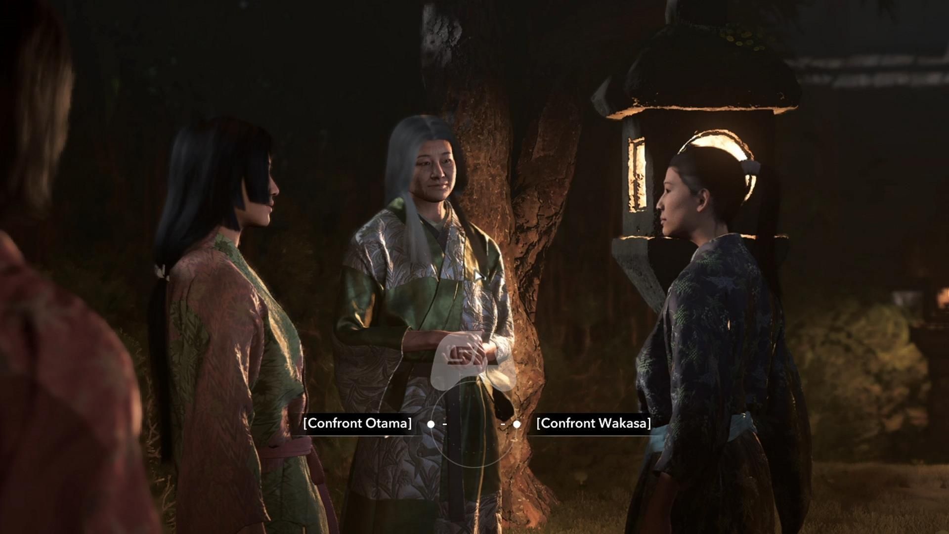 Should you confront Otama or Wakasa in Assassin's Creed Shadows?
