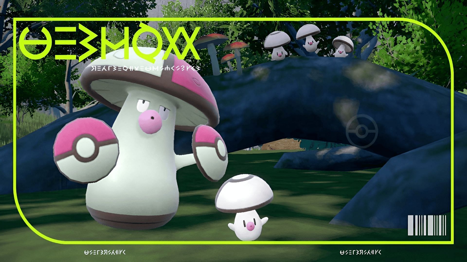 Amoonguss with its pre-evolution Foongus (Image via The Pokemon Company)