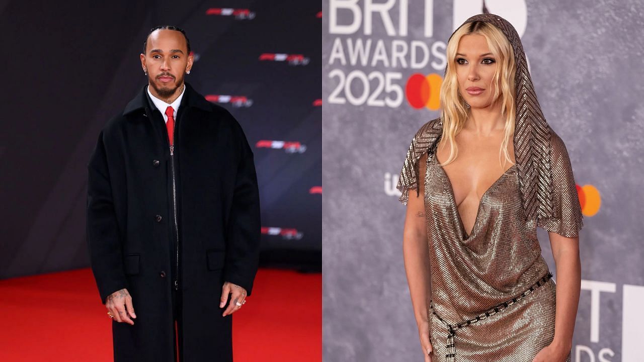 Lewis Hamilton [L] Millie Bobby Brown [R] [Image Source: Getty]