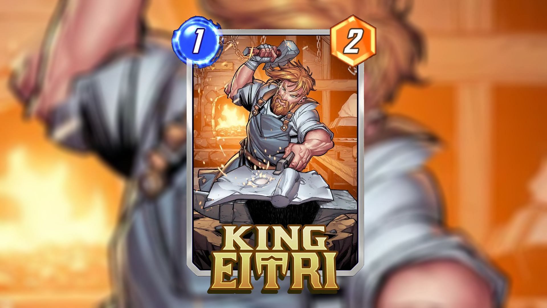 King Eitri is used in many Marvel Snap Agamotto decks (Image via Nuverse)