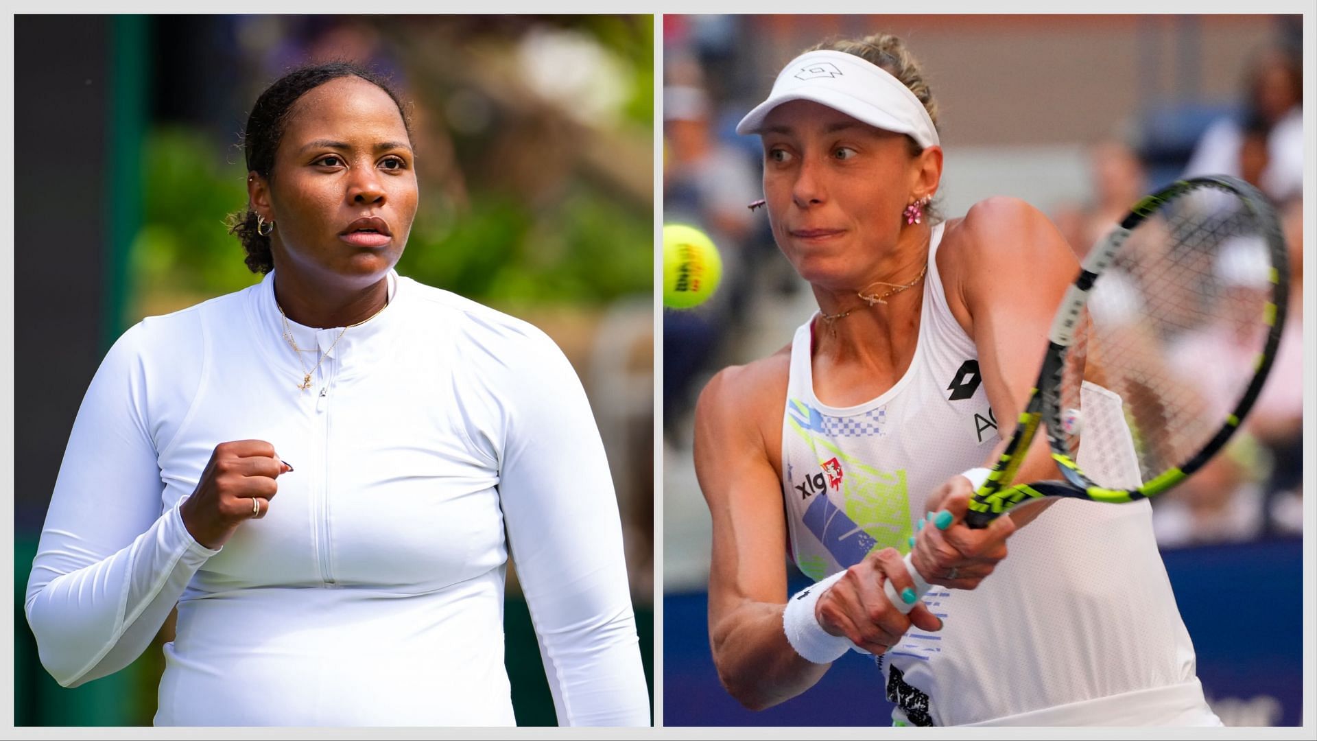 Taylor Townsend and Yanina Wickmayer last played each other 10 years back. (Image credits: Getty and Imagn)