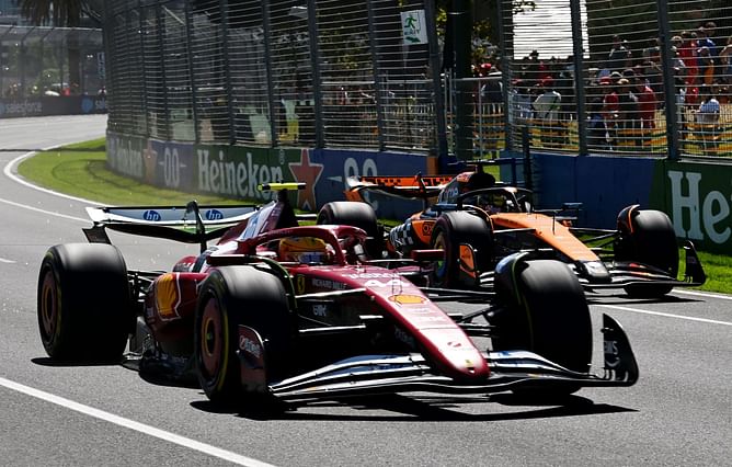 Watch: Oscar Piastri's stunning overtake on Lewis Hamilton during the F1 Australian GP