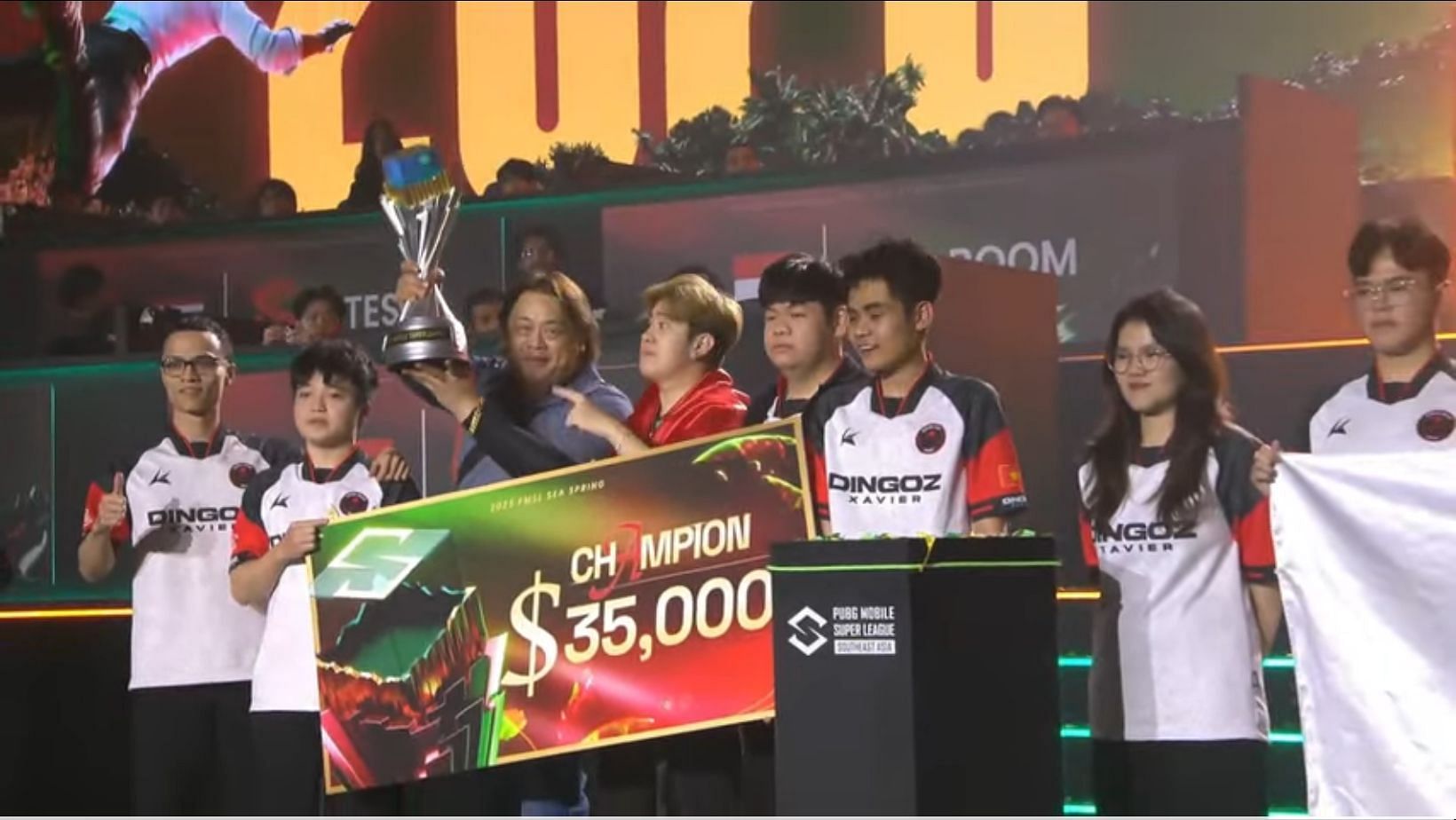 D&rsquo;Xavier wins PMSL 2025 SEA Spring (Image via YouTube/PUBG Mobile Esports)