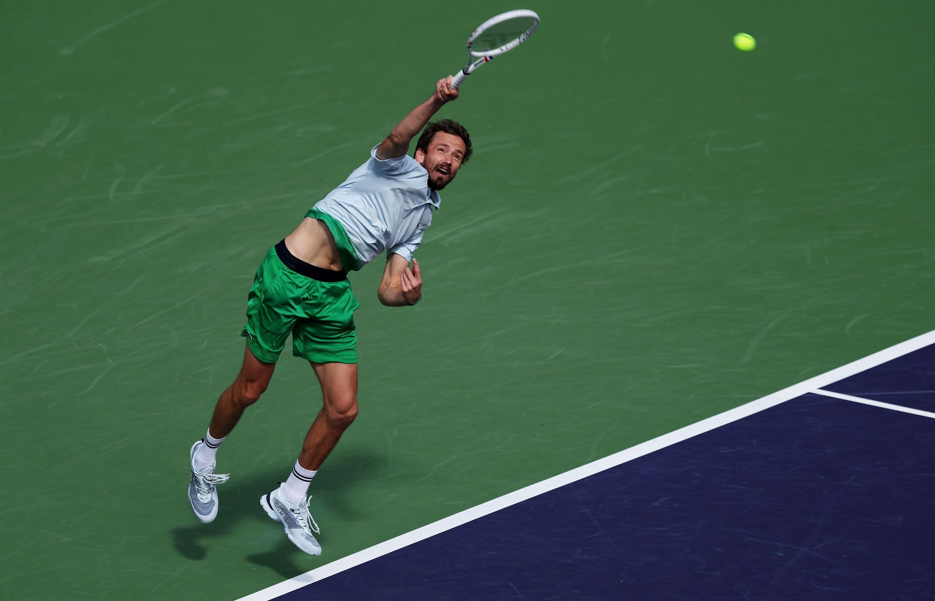 Daniil Medvedev in action at the BNP Paribas Open (Image Source: Getty)