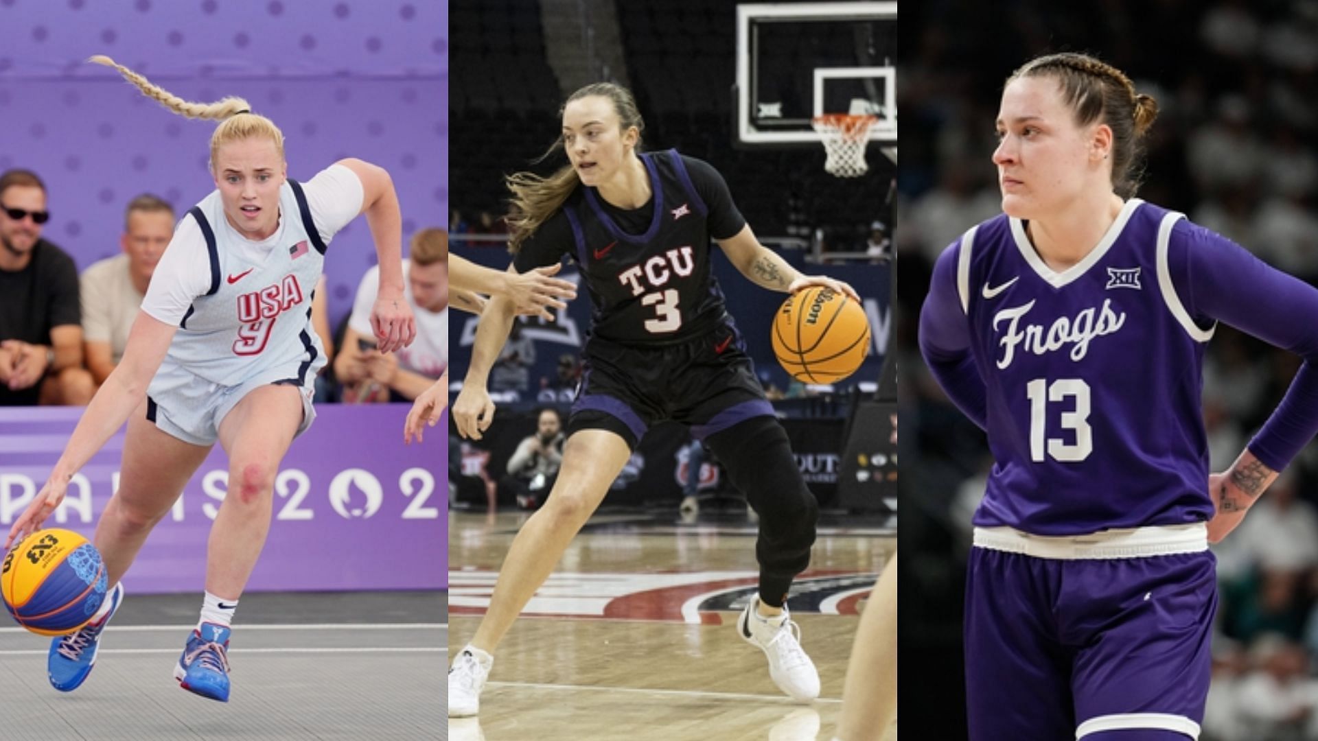 TCU stars Hailey Van Lith, Madison Conner and Sedona Prince