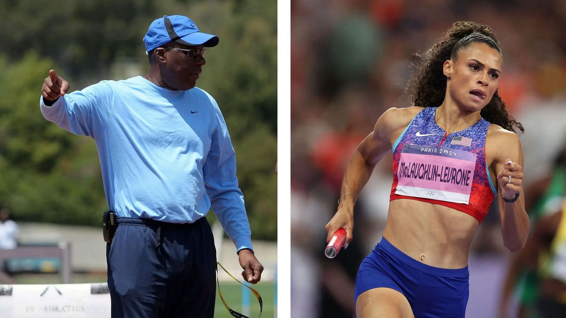 Coach Bobby Kersee (left) and Sydney McLaughlin-Levrone (right)/ Source: Getty