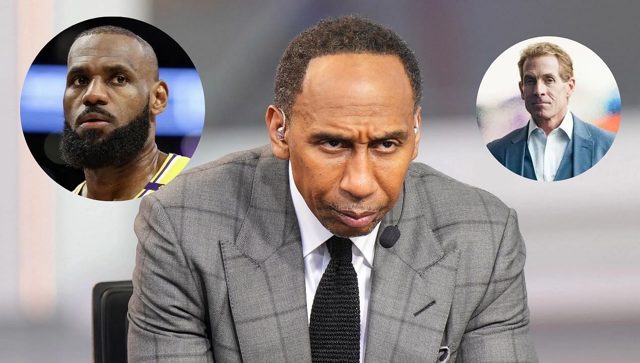 &quot;So scared he runs to his ex&quot;: Fans react as Stephen A. Smith reportedly reunites with Skip Bayless after getting confronted by LeBron James. (Image Credit: Imagn and Getty)